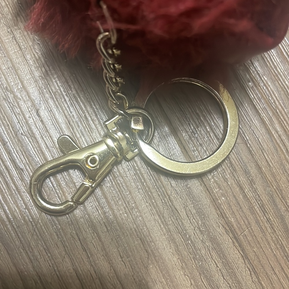 Pac-Man Ghost fur Character keychain. Perfect for car keys! Has zip pouch - Picture 5 of 6
